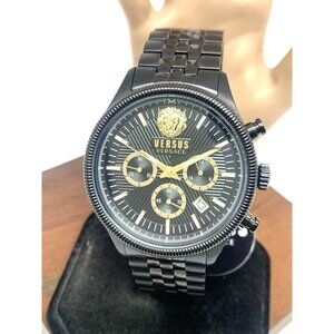 Versus by Versace Men's Watch VSP971221 Chronograph Quartz Black Steel 45mm